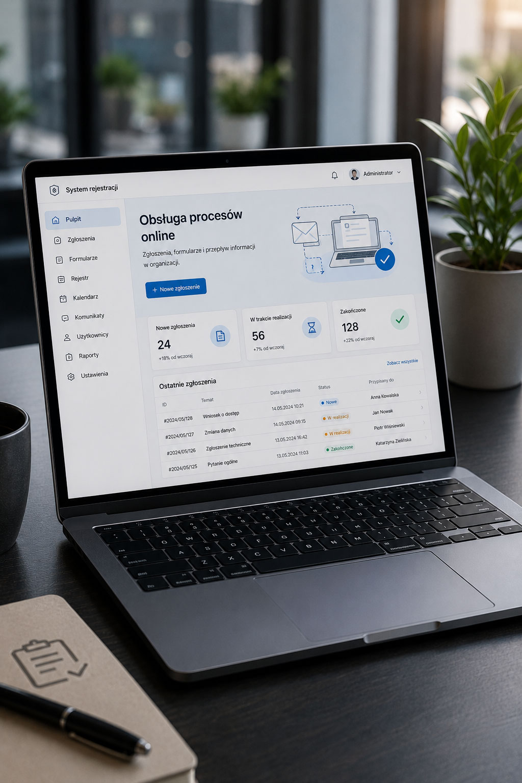 Obsługa procesów online